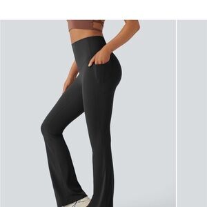Halara Ultrasculpt SoCinched Tummy Control Bootcut Leggings with pockets